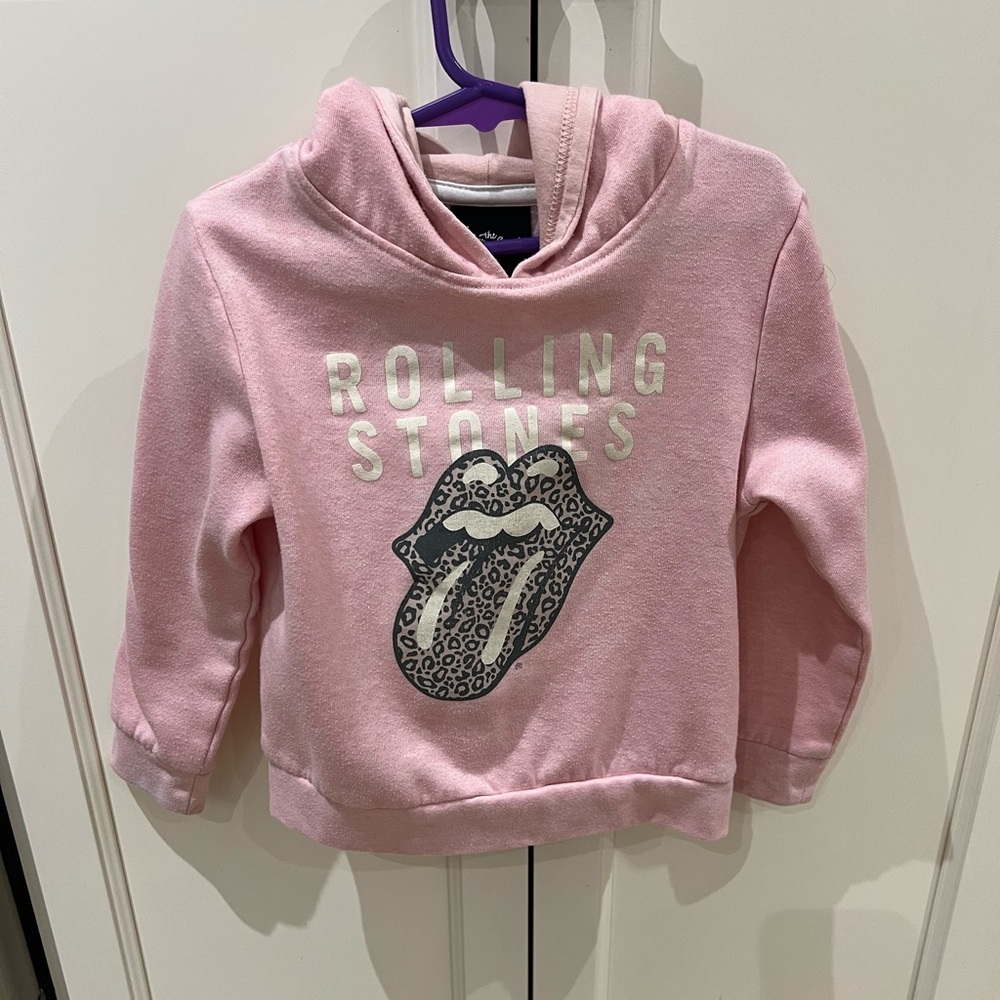 Rolling Stones Kids Pink Hoodie